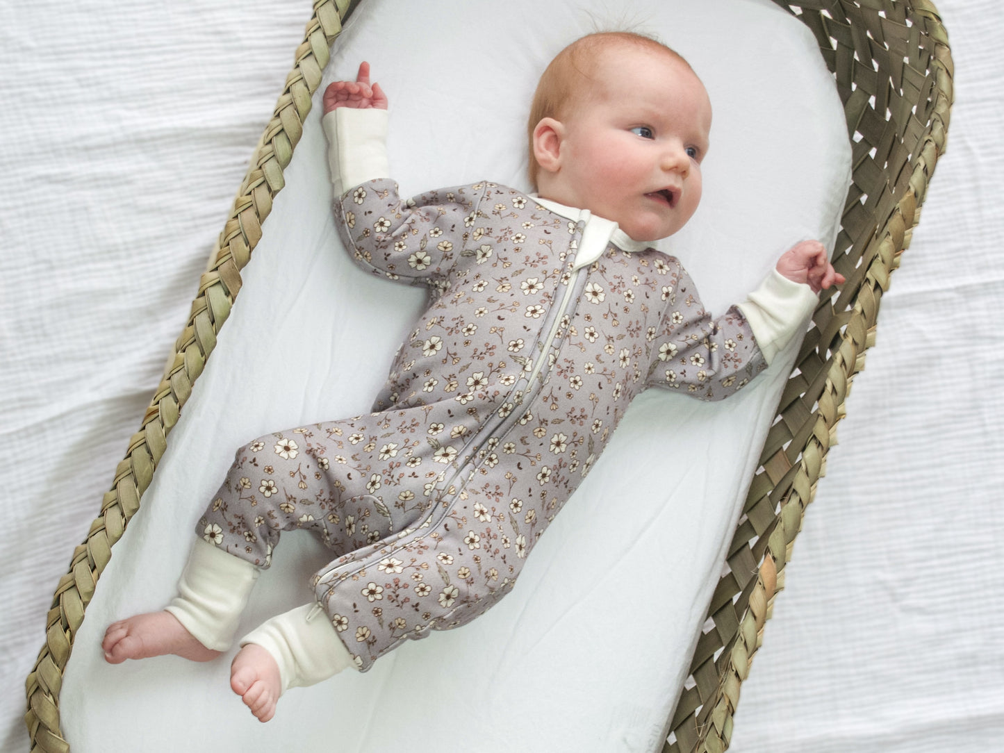 River Floral Zip Romper - Duskfall