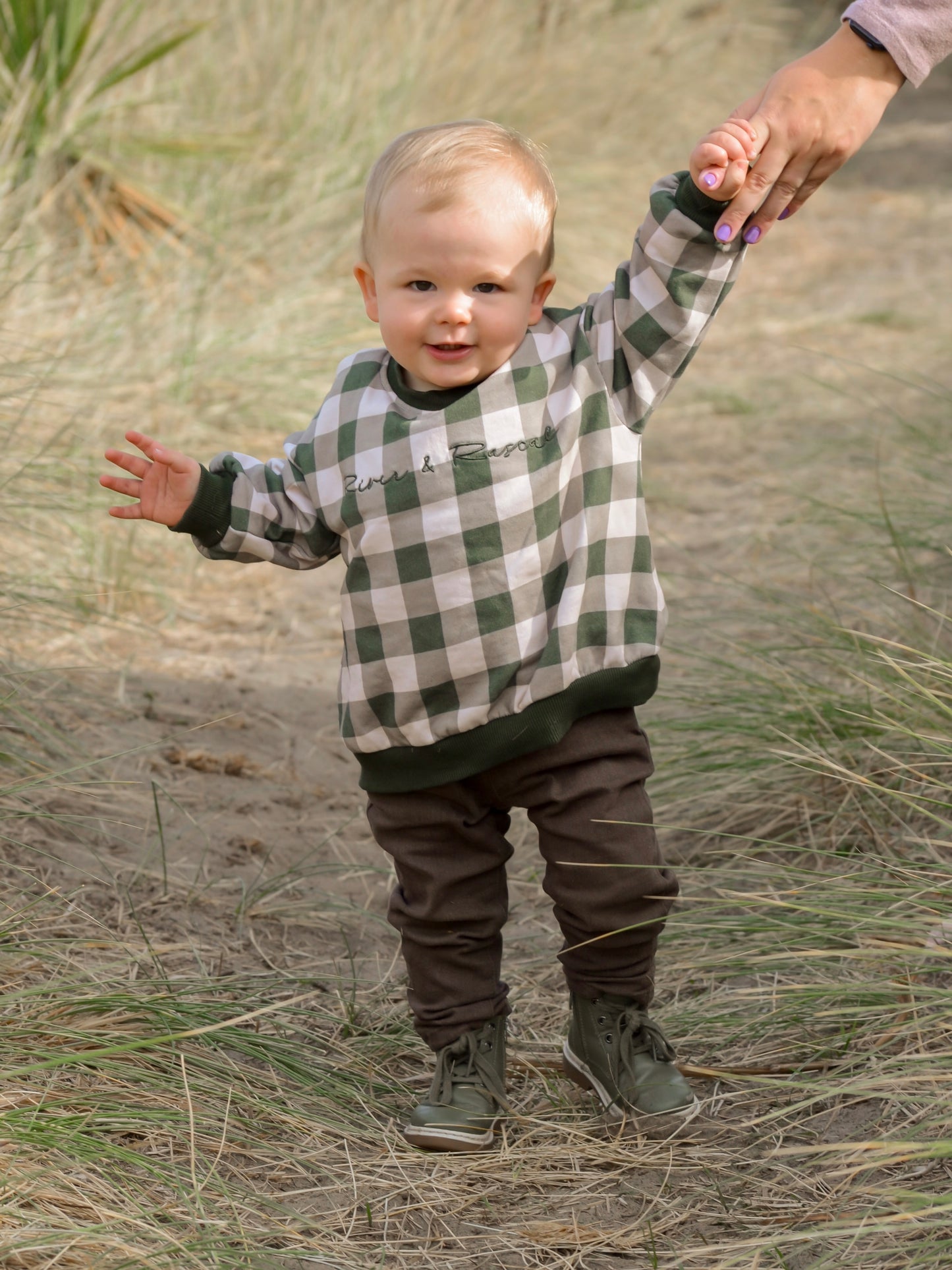 Willow Gingham Sweatshirt