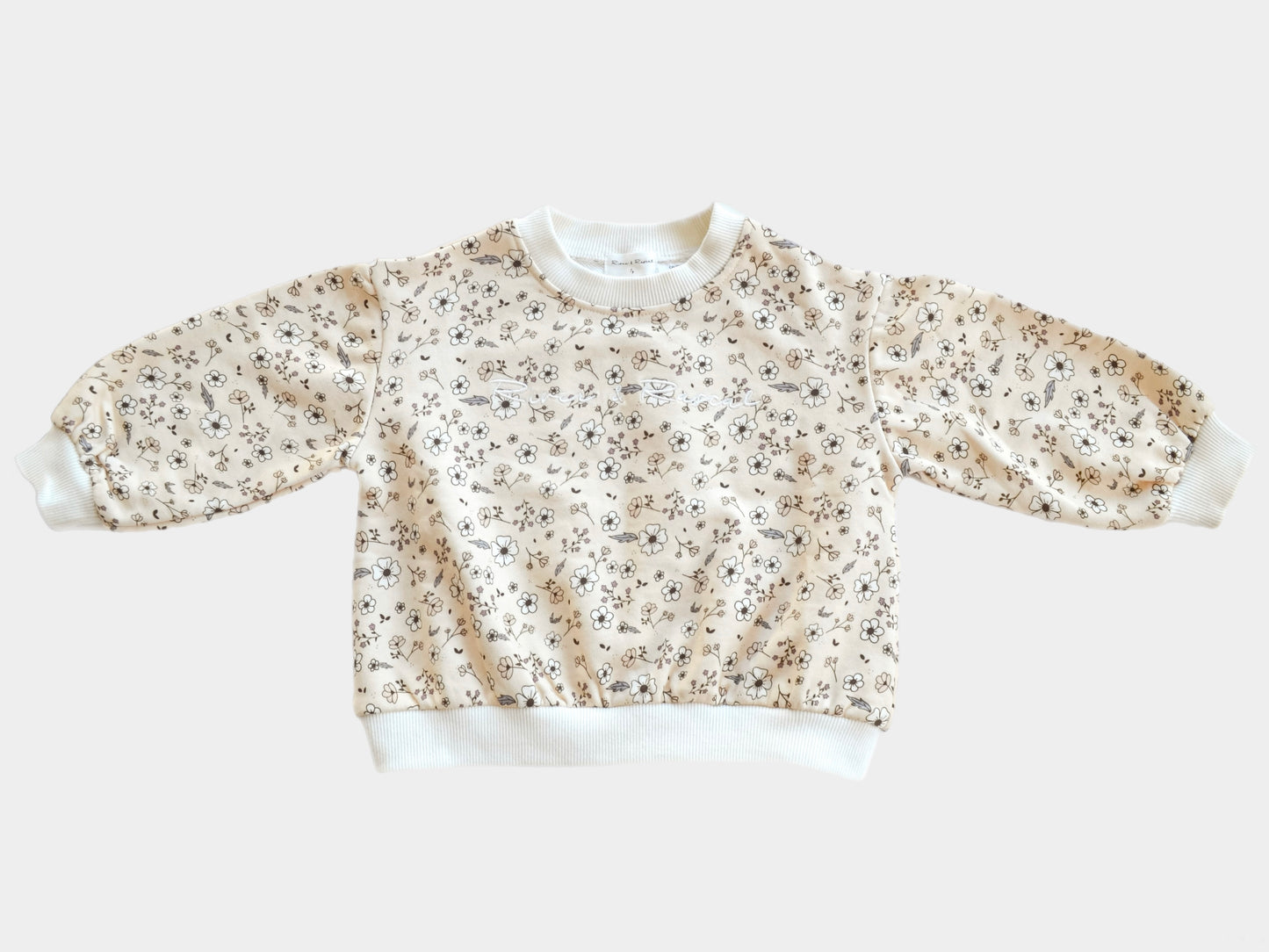 River Floral Sweatshirt - Cream