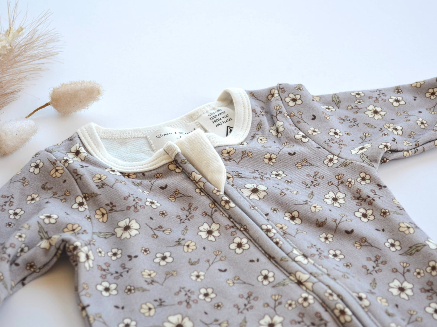 River Floral Zip Romper - Duskfall